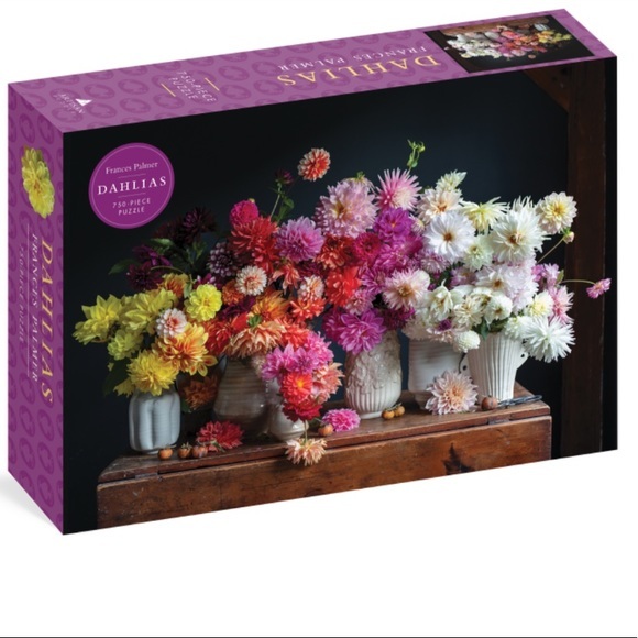 Frances Palmer, "Dahlias" 750-Piece Puzzle - Picture 3 of 5